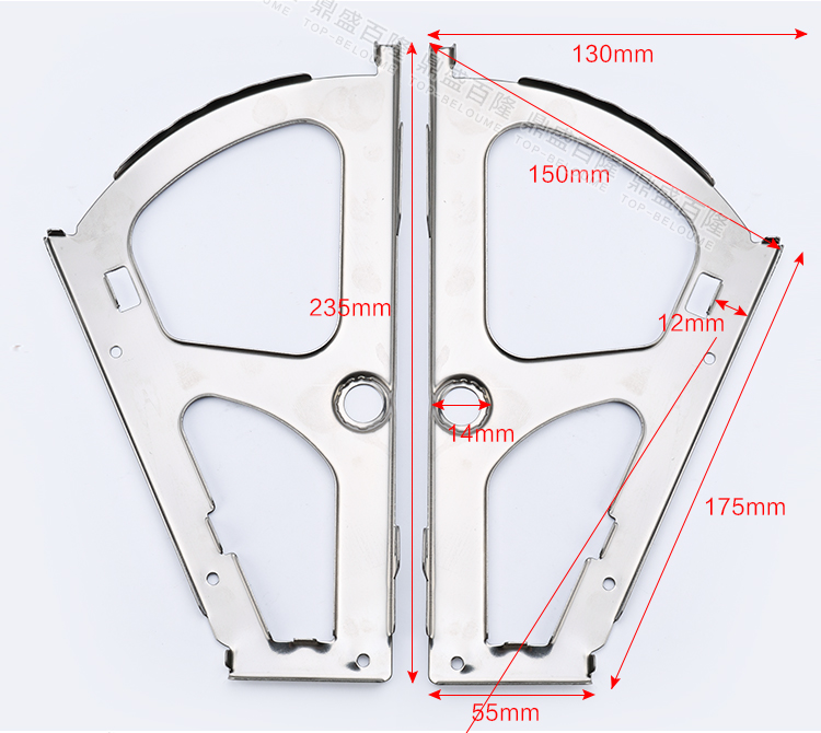 翻斗鞋柜配件下翻鞋柜翻转架不锈钢单层双层三层翻板鞋架五金配件
