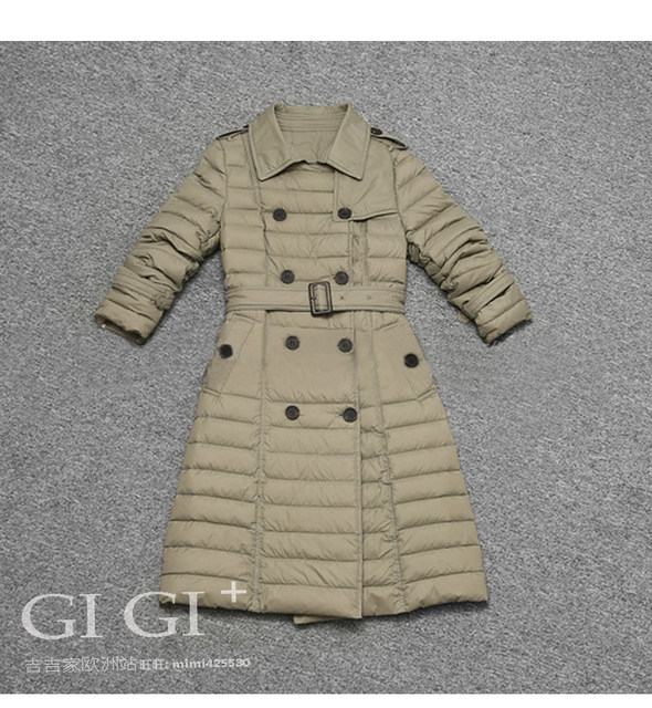 European station 2020 winter new women's Korean double-breasted double-breasted lightweight slim slim down jacket in large size European station 2020 winter new women's Korean double-breasted double-breasted lightweight slim slim down jacket in large size