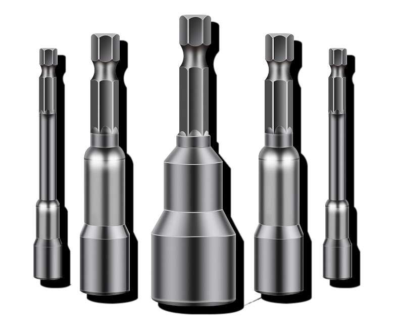 匠工达电动扳手套筒头内六角加长风批套筒手电钻风炮螺丝刀批头