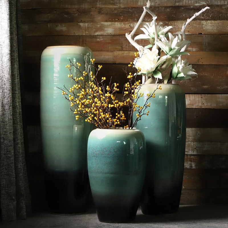 Vase furnishing articles flower arranging large sitting room be born American Chinese I and contracted Europe type flower arrangement of jingdezhen ceramics