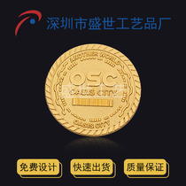 diy metal commemorative coin custom enterprise anniversary event gift coin Classmate party gold coin custom