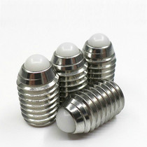 304 Stainless steel nylon head plastic head wave bead screw POM head ball head plunger Plastic positioning bead spring plunger