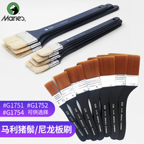 Marley brush board brush bristles nylon oil painting brush gouache waterpowder watercolor paint brush beginner art students dedicated acrylic wall painting brush hand drawn diy painting row brush shading brush