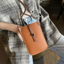 This years popular mobile phone bag womens autumn and winter shoulder bag 2021 new mobile phone small bag leather Light Super fire
