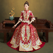 Xiuhe clothing 2020 new wedding dress female dragon and phoenix coat Chinese wedding wedding Phoenix wedding dress Xie wedding dress