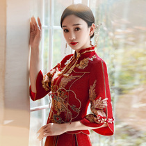 Xiuhe clothing bride 2021 new summer wedding dress female toast slim slim Xiuhe Chinese wedding dress