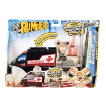 North American genuine WWE rumblers wrestler sheamus doll ambulance catapult shot out of hand dolls