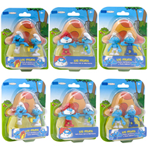 Jakks Los pitufou anime Smurfs series Hand Blue dad doll ornaments model toys