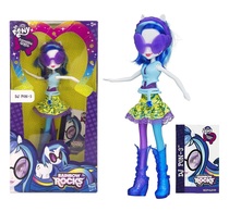 My Little Pony Equestria ROCKS Pony baby Rainbow Rock doll DJ pon-3
