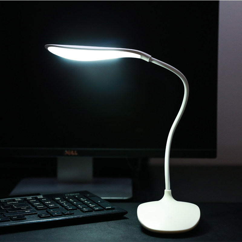 led台灯护眼 学习工作学生宿舍书桌卧室床头折叠台灯简约充电调节