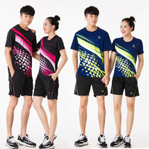 Mens and womens table tennis suit suit short sleeve round neck summer volleyball shuttlecock sportswear fast-dry team uniform purchase