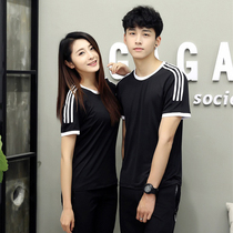 Quick-drying cotton sportswear set air volleyball uniforms mens and womens short-sleeved trousers volleyball jersey training competition training suit