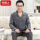 Spring and autumn middle-aged and elderly men's pajamas, cotton long-sleeved dad, autumn and winter models for the elderly Spring and autumn middle-aged and elderly men's pajamas, cotton long-sleeved dad, autumn and winter models for the elderly