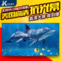 JK - Screen Screen Screen 100 - inch Home Ultra HD Resistance Light Curtain Bedroom Screen 4K Movie