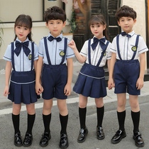 British Academy Wind Kindergarten Garden Clothing Summer New Strap Two-Piece Japanese and Korean Uniform Set Primary School Uniforms