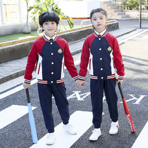 New baseball uniform school style school uniform set primary school childrens class clothes autumn and winter graduation photo kindergarten Garden uniform
