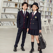 Spring and Autumn New Primary School Student Suit School Uniform Kindergarten Garden Clothes English Teacher Work Uniform Kindergarten Garden Clothes