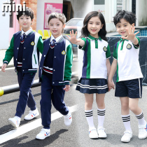 British Academy style baseball uniforms for primary and secondary school uniforms autumn and winter new four-piece childrens class uniforms kindergarten uniforms