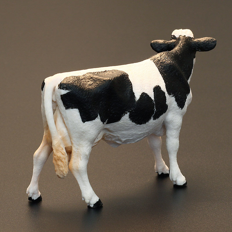实心仿真动物模型套装农场动物玩具 奶牛 乳用品种牛