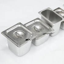 Stainless steel PC transparent rectangular parts basin with lid square basin score disc box Dining Basin Milk Tea Shop Jam Box