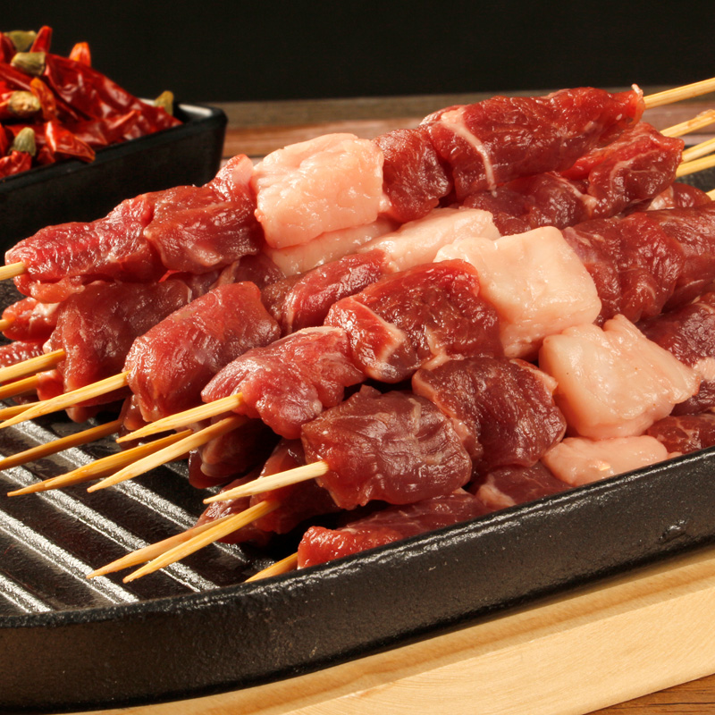 noblehouse barbecue mutton skewers fresh semi-finished large skewers inner mongolia kebabs family pa 14g8 skewers