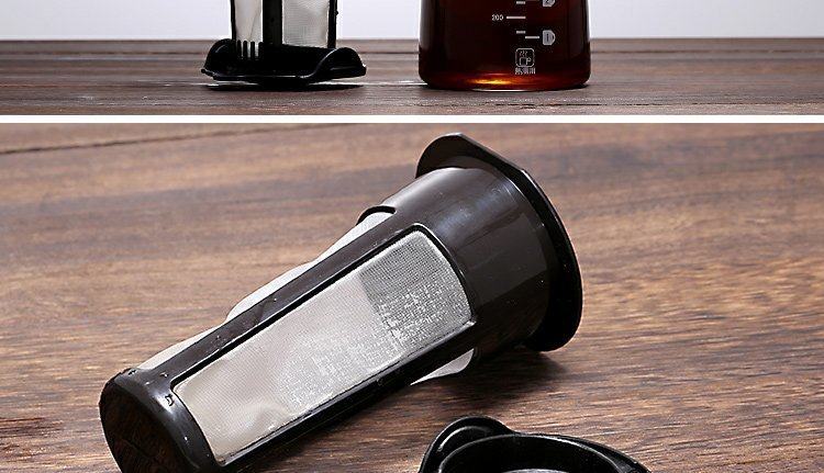 咖啡冷萃壶家用耐热玻璃冷泡壶带过滤网小型冷热两用萃茶壶