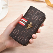 Large capacity key bag Womens fashion wild keychain Car keys Multi-function waist hanging universal card bag Mens key bag