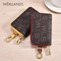 Fashion wild key bag Womens multi-function waist hanging keychain Large capacity car keys Universal card bag key bag