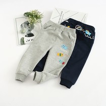 Very small fish 36116 new spring and autumn boy clothes pure cotton knit micro-bounty when it is cheap and good to run the pants