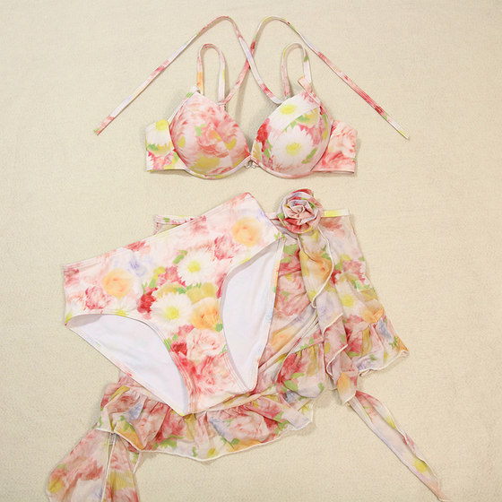 Four-piece bikini swimsuit sexy three-point 2024 new small breasts gathered hang neck color swimsuit hot spring
Four-piece bikini swimsuit sexy three-point 2024 new small breasts gathered hang neck color swimsuit hot spring