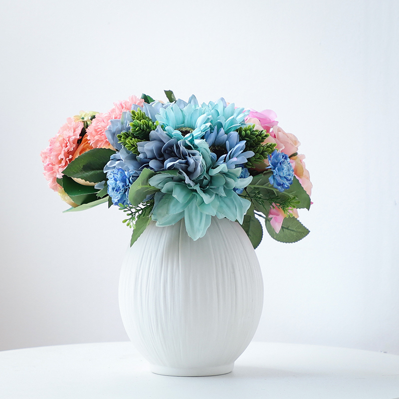 Nan sheng I and contracted white household act the role ofing is tasted ceramic vase simulation flowers, dried flowers, artificial flowers, flower arranging furnishing articles