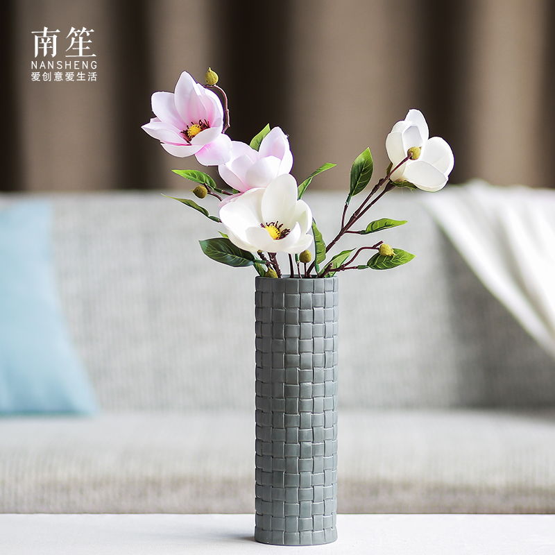 South sheng I and contracted ceramic vase simulation flowers, dried flowers, household act the role ofing is tasted mesa place flower art flower arranging