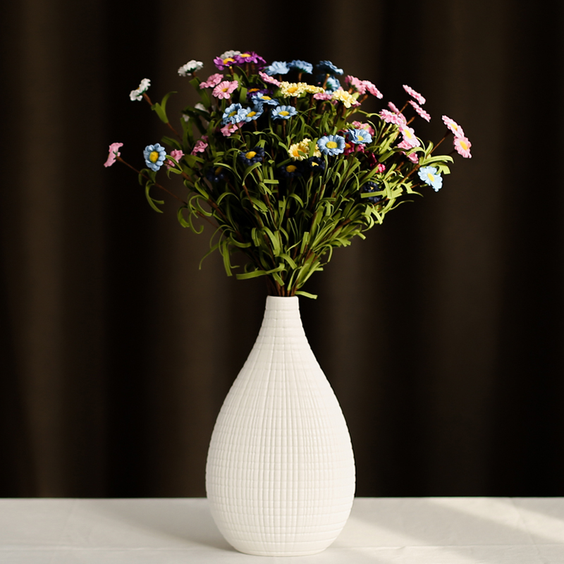 Nan sheng modern minimalism household act the role ofing is tasted simulation flowers, dried flowers, artificial flowers, ceramic vase furnishing articles Taiwan crispy noodles