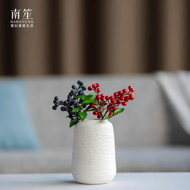 Nan sheng I and contracted, ceramic vases, simulation flowers, dried flowers, household act the role ofing is tasted furnishing articles mesa of flower arrangement