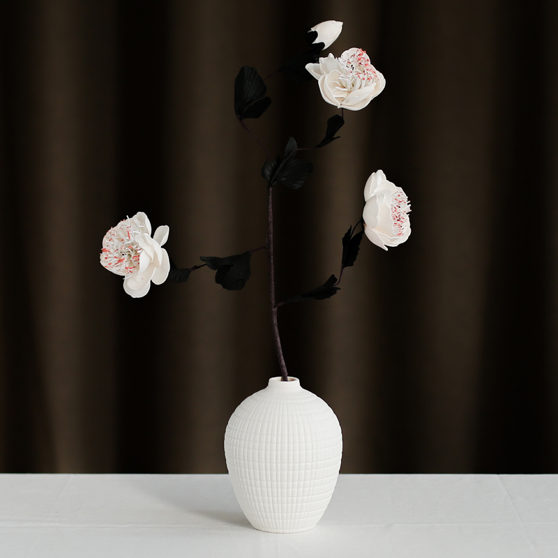 Nan sheng I and contracted biscuit firing household act the role ofing is tasted the desktop furnishing articles ceramic vase simulation flowers, dry flower, flower arranging flowers