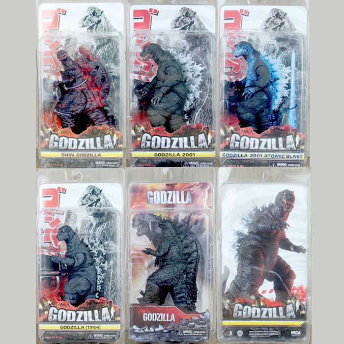 正版 电影夜光哥斯拉怪兽公仔 原子攻击恐龙怪物关节可动模型玩具