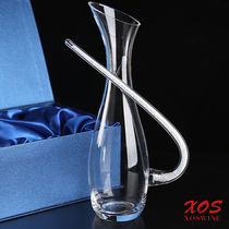 Diamond decanter crystal glass strip unleaded red wine dispenser red wine bottle red wine bottle home European custom