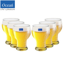 Thai imported Ocean lead-free glass beer cup heat-resistant cup juice drink cup Milk Cup 6 sets