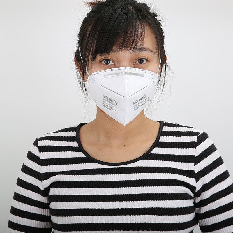 9002头戴式一次性防尘口罩男女防雾霾pm2.5粉尘打磨工业车间透气