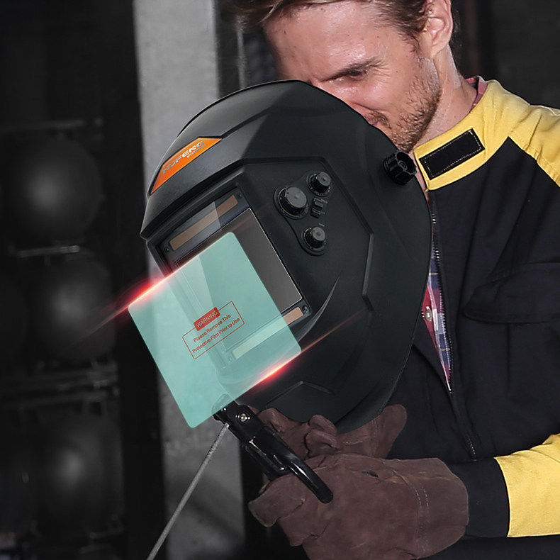 自动变光电焊面罩自动变光头戴式焊工焊帽保护片