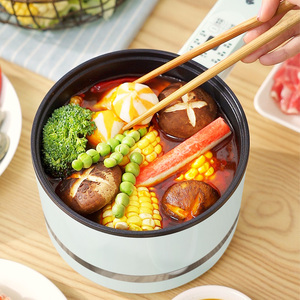 智能电煮锅宿舍学生多功能蒸煮一体锅家用煮面小型电热火锅电炒锅