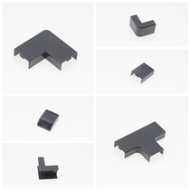 20 * 10 PVC trunking accessories routing bright clothing brown grey black white flat bend direct clingy corner sun angle plug tee