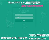 2018Thinkphp5 background framework tp5 source code layui rights management system php source code role management