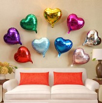 Wedding room decoration love heart-shaped aluminum film balloon birthday party scene creative layout supplies aluminum foil heart-shaped balloon