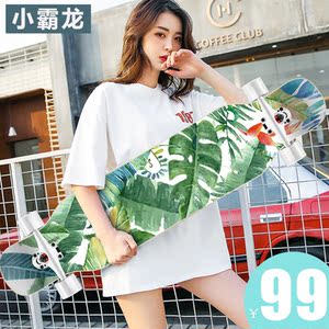 初学者滑板长板成人男生女生公路刷街舞板青少年少女四轮滑板车