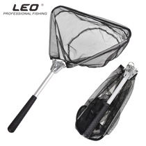 Folding triangle copy net head Mini short section copy net single section fly fishing folding hand copy childrens fishing net