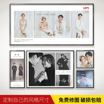 Creative wedding photos enlarged and washed photos made into photo frames hanging wall wedding large size family photos customized to make pictures
