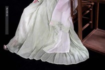 (Made in Song (Zhilanding) Spot 2020 million longevity Ganoderma lucidum bamboo leaf pattern hundred-fold pleated skirt horse noodles