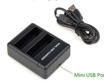 Applicable goprohero4 battery charger double-charged battery suit Black Dog 4 camera battery gopro accessories