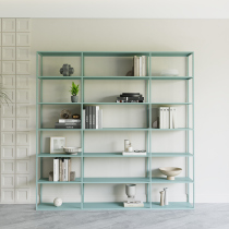 Iron Art Library Bookshelves Office Shelves Shelves Multilayer Containing Shelf Partitions Display Multilayer Bookcase Floor